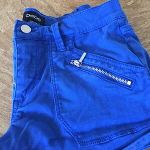 Bebe royal blue shorts